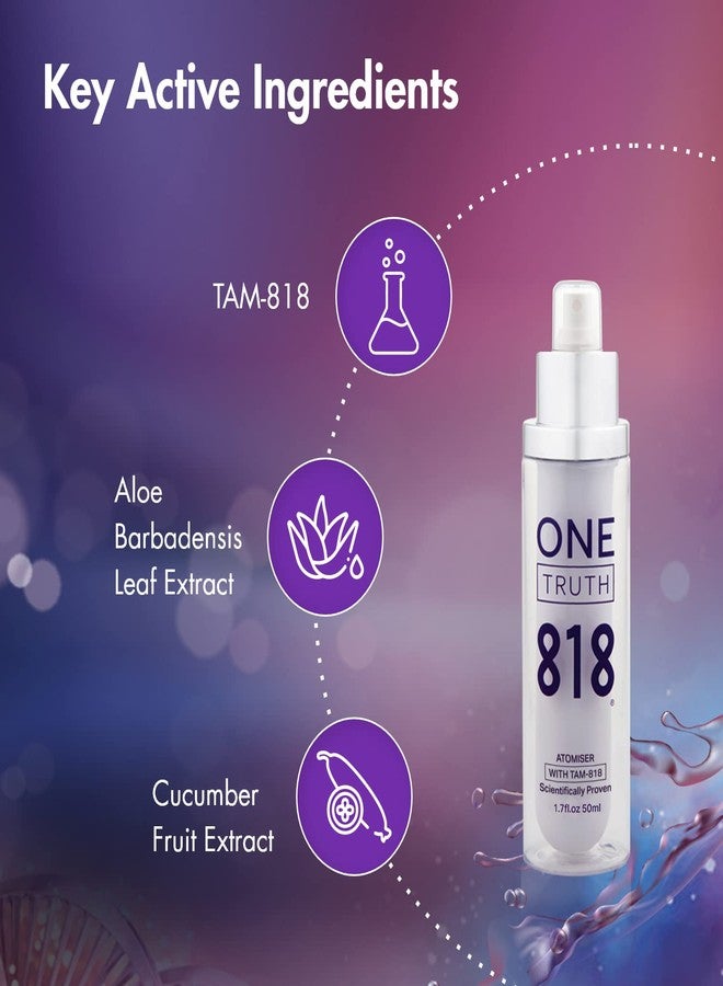 One Truth 818 Atomiser Spritz with TAM-818 | Telomerase Activation | Anti-Aging Face Mist - Image 4